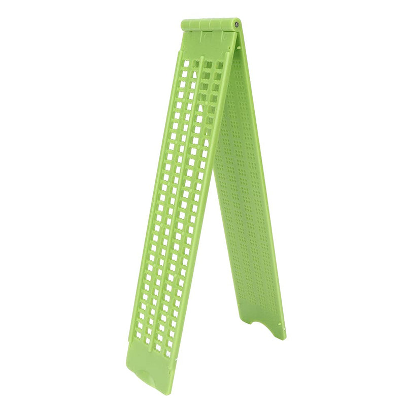 Braille Writing Slate and Stylus, Portable Plastic Braille Learning Tool, 4 Lines 28 Cells for Braille Education and Writing Practice