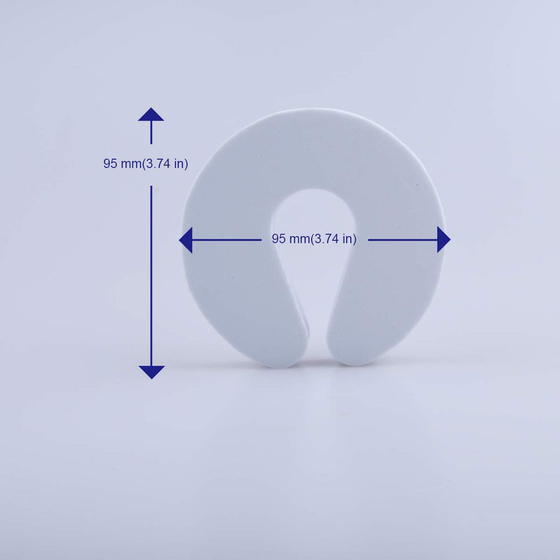 [Australia] - Door Pinch Guard （6 Pack） Baby Door Slam Stopper, Soft Foam Door Stopper. Prevents Finger Pinch Injuries, Slamming Doors, and Child or Pet from Getting Locked in Room 