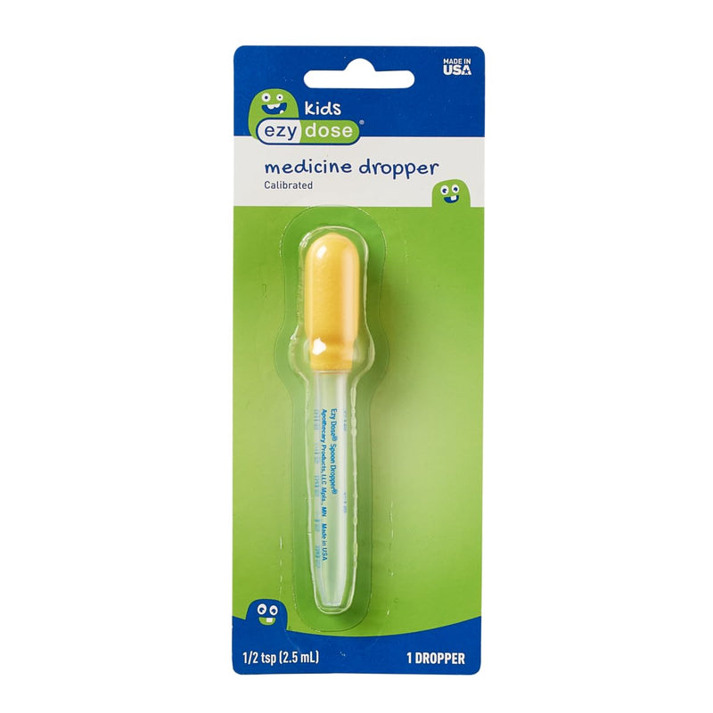 [Australia] - EZY DOSE Kids Oral Liquid Medicine Dropper, For Baby & Toddler, 2.5mL/0.5 TSP Capacity, Calibrated, Easy to Use with Precise Dosing, Color May Vary, BPA Free 