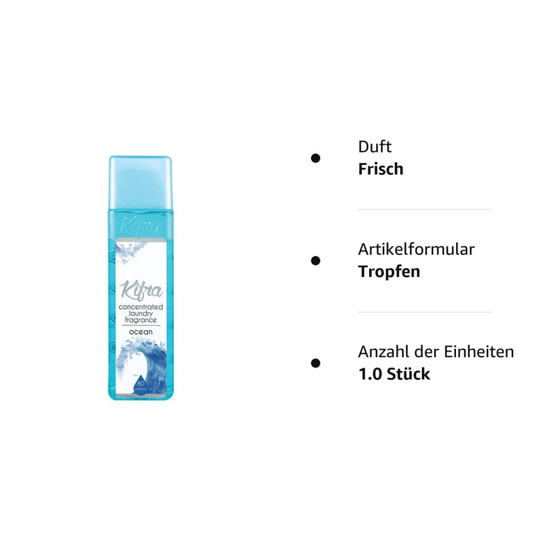 [Australia] - KIFRA OCEAN Concentrated Laundry Fragrance 6.76 Fl Oz 200ml 80 Washing Cycles 