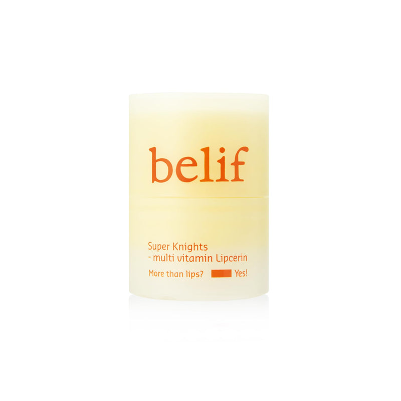 belif Super Knights Multivitamin Lipcerin, Multi-Purpose Glossy Vitamin C Lip Butter Balm, Smooths Lip Texture & Strengthens Lip Barrier, Hydrating, Korean Skin Care Makeup