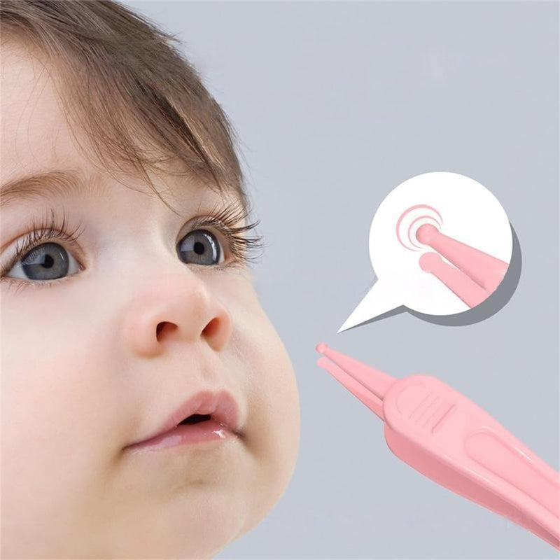 [Australia] - 4-Piece Nose Cleaning Tweezers Safe and Effective Clip Care Ear, Nose And Navel Cleaning Tool Pliers, Pink&blue 