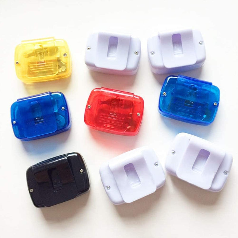 [Australia] - Portable Counter Mini Digital LCD Pedometer Sports Walking Running Step Counter Meter Walking Distance Miles, Daily Target Monitor, Exercise Time, Calorie Counter Red 