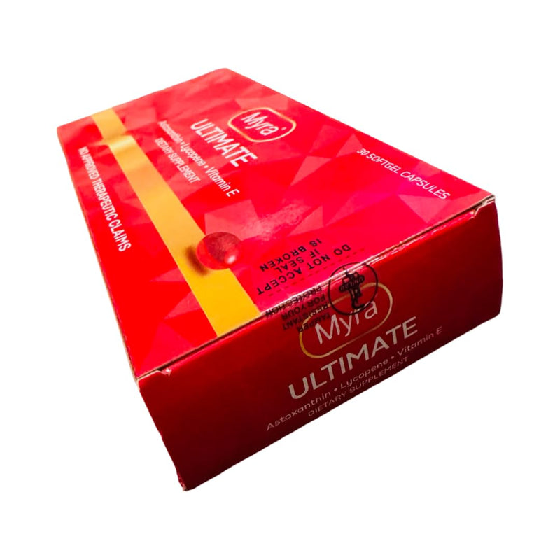 Myra Utimate with Astaxanthin, Lycopene and Vitamin E, 30 Softgel Capsules