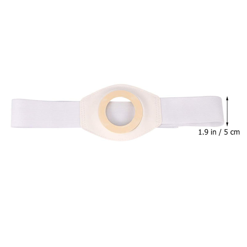 [Australia] - EXCEART 2pcs Stoma Hernia Belts Colostomy Bag Belt Ostomy Belt Support for Colostomy Ileostomy Urostomy Breathable Fabric Postoperative Band Beige 