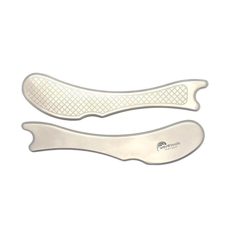 Wavetools Therapy Professional Medical Grade Arete Muscle Scraper and Massage Tool. 8 Unique arcs, Double Beveled Edges for gua sha, fascial Release, Muscle Aches, tendonitis, and Scar Tissue.