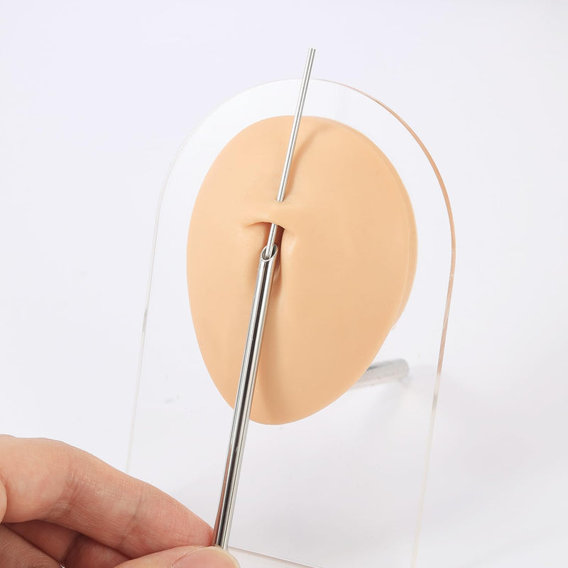[Australia] - 4pcs Piercing Needles Receiving Tubes, Stainless Steel Body Jewelry Piercing Receiver (3mm 4mm 5mm 6mm) 4Pcs Connecting pipe 