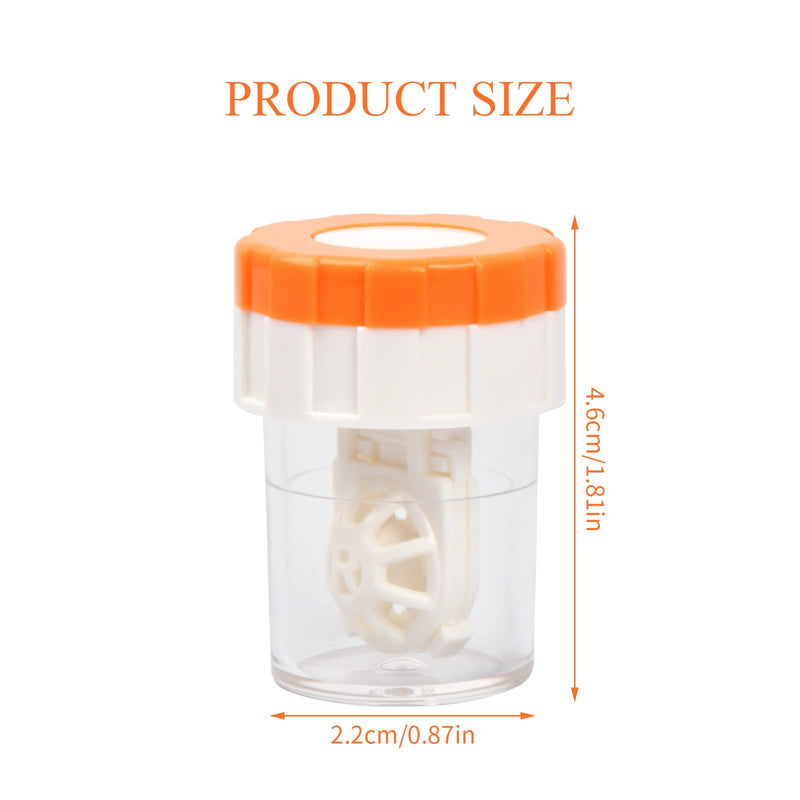 [Australia] - Pinsheng Pack of 5 contact lens cases, contact lens cleaner with basket, manual rotation washing contact lenses, contact lens boxes for daily cleaning 