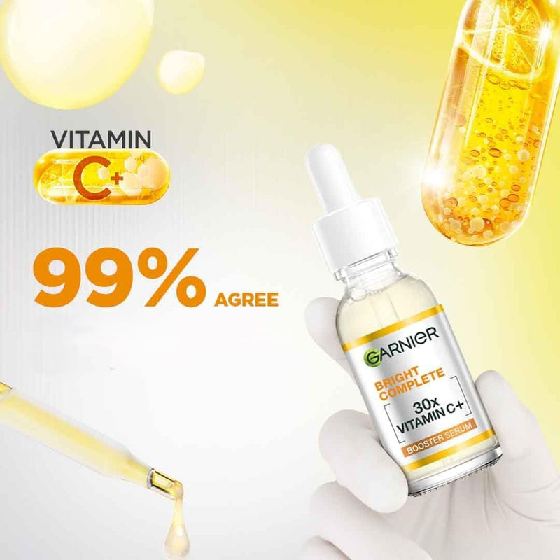 Garnier Skin Naturals Glow Serum with Vitamin C+ | Lightweight Formula for Fresh | 30 ml / 1.01 fl oz
