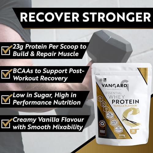 Vangard Whey Protein & Collagen Bundle – Vanilla Whey Protein Powder & Hydrolysed Bovine Collagen for Muscle Growth, Recovery, Skin, Hair, Nails & Joint Support