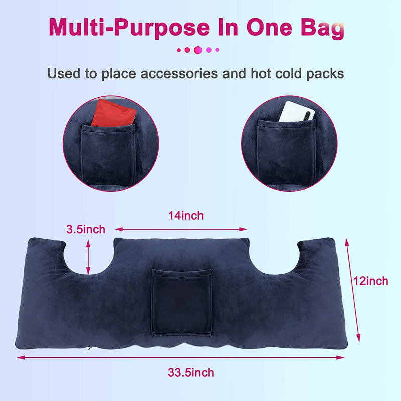 [Australia] - Hysterectomy Pillow Post Surgery Abdominal C Section Hysterectomy Recovery Must Haves Tummy Tuck Mastectomy Seatbelt Pillow Stomach Endometriosis Breast Reduction Augmentation Cancer Gift Purple Omnibearing 