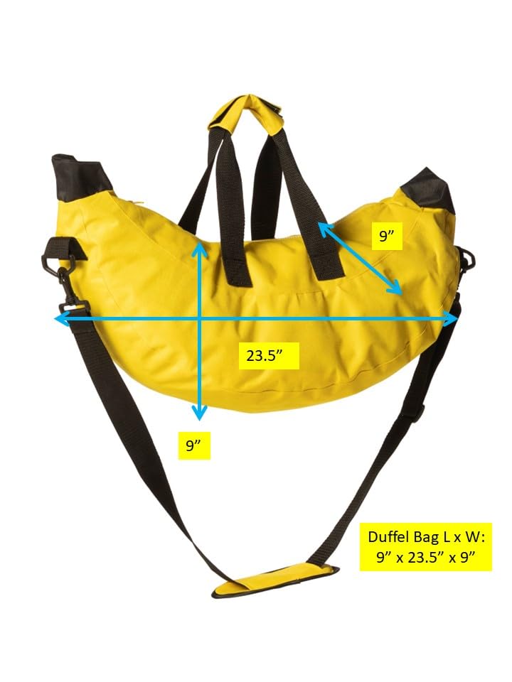 Banana Overnighter and Weekender Fun Duffel Bag, Men and Women, Unisex Adults, Adult One Size
