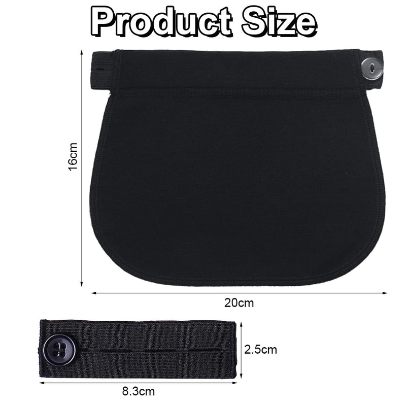 [Australia] - 4 piece waistband extension pregnancy trouser extension with button extension set, women's trouser waistband extension, jeans extension pregnancy for weight fluctuations and early pregnant women 