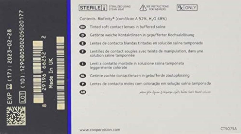 [Australia] - Biofinity monthly lenses soft, 6 pieces / BC 8.6 mm / DIA 14.0 / -3.50 diopters -3.5 diopters 8.6 millimeters 14 millimeters 