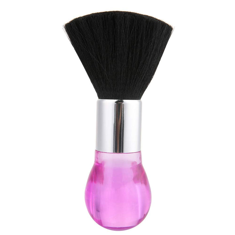 2 Colors Professional Neck Face Duster Brush Barber & Salon Hair Clean Hairbrush Cutting Comfortable Grip Hairdressing Styling Tool () Pink
