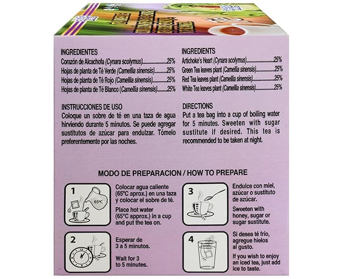 [Australia] - 1 Box/Caja Alcachofivida Artichoke TEA- Box with 30 tea bags / Caja con 30 sobres de te 