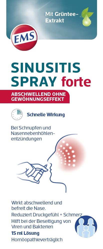 [Australia] - Ems Sinusitis Spray forte/naturally acting nasal spray for colds and sinus infections / 15 ml 