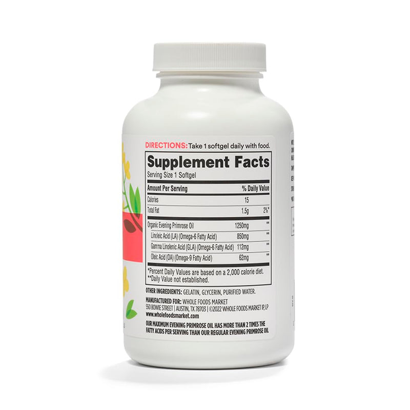 [Australia] - Whole Foods Market, Evening Primrose Oil 1250Mg, 120 Softgels 