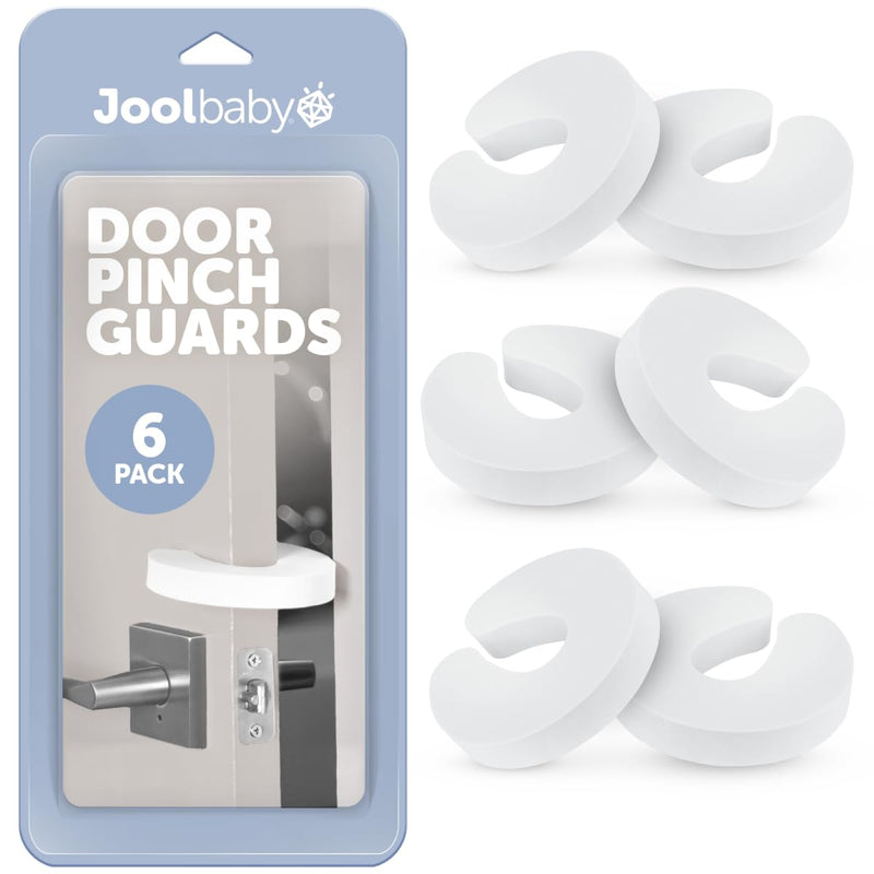 [Australia] - Jool Baby Door Pinch Guards (6 Pack) ‚Äì Slam Preventer ‚Äì Babyproof Doors to Avoid Pinched Fingers & Door Slamming, Keep Pets from Getting Locked in 