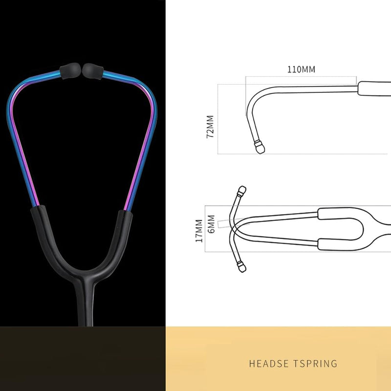 [Australia] - MaiWieel-Classic Stethoscope Rainbow Single Head Stethoscope for Nurses Doctor,EMT Student,Home Medical, Estetoscopio Doctor Accessories Medical Supplies.Alloy Chestpiece,Soft Eartips (Rainbow) 