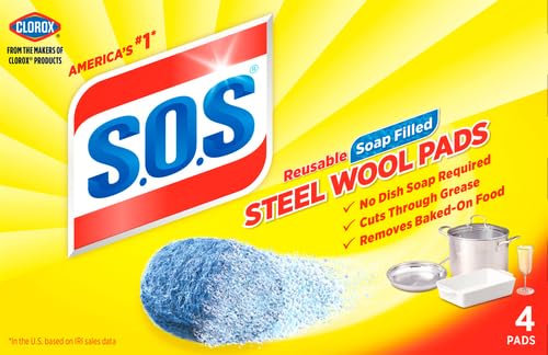 [Australia] - S.O.S. Steel Wool Soap Pads, 4 Count 
