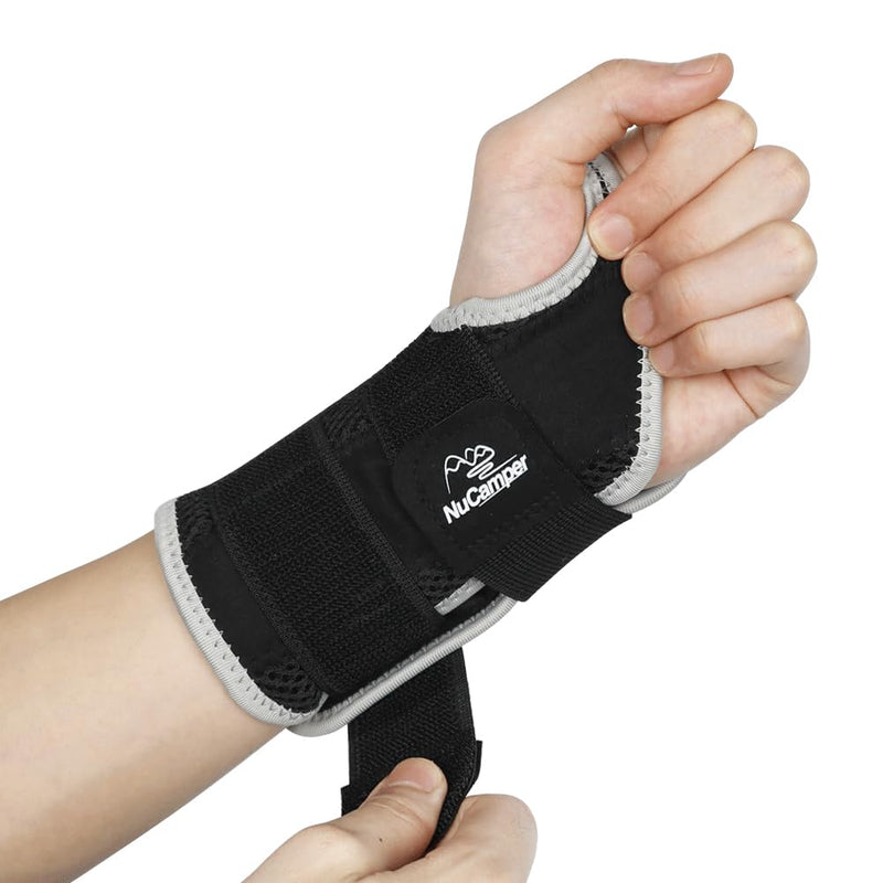 NuCamper Wrist Brace Carpal Tunnel Left Hand for Men Women,Wrist Support Splint Hand Brace with Adjustable Straps,Night Sleep Support Arm Stabilizer with Compression Sleeve for Tendonitis,Arthritis,Sprains,Pain Relief
