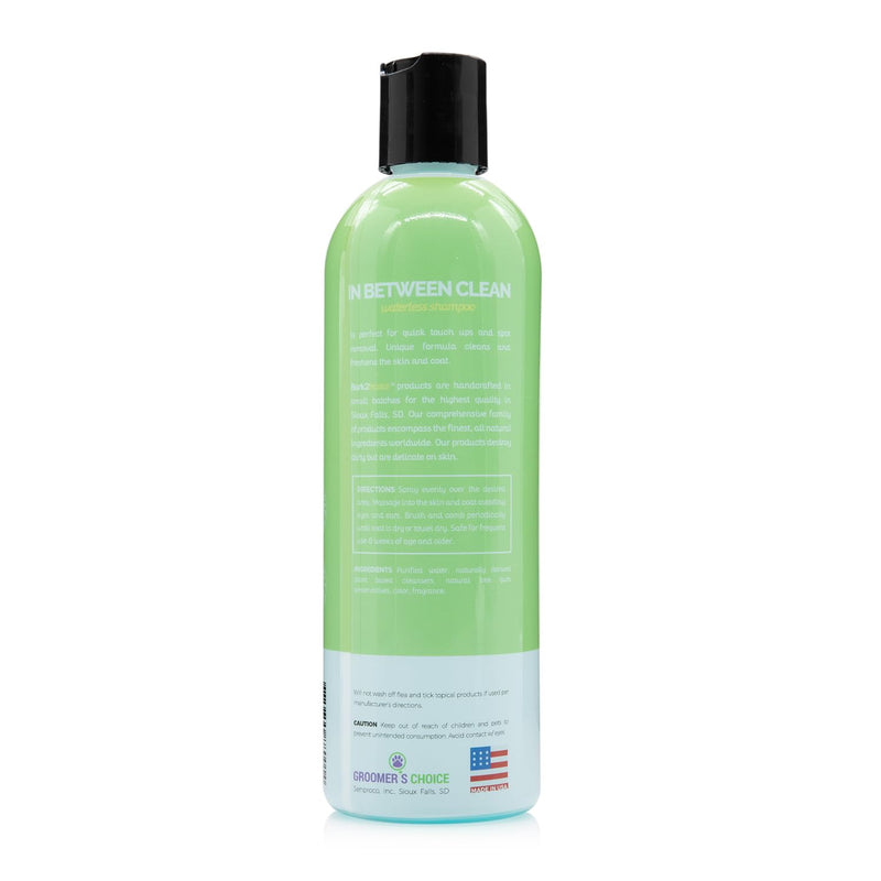 Bark2Basics in Between Clean Waterless Shampoo, 16 oz - No Water Needed, Dry, Natural Ingredients, Cleans and Freshens, Great for Spot Removal and Touch Ups, Professional Grade - PawsPlanet Australia
