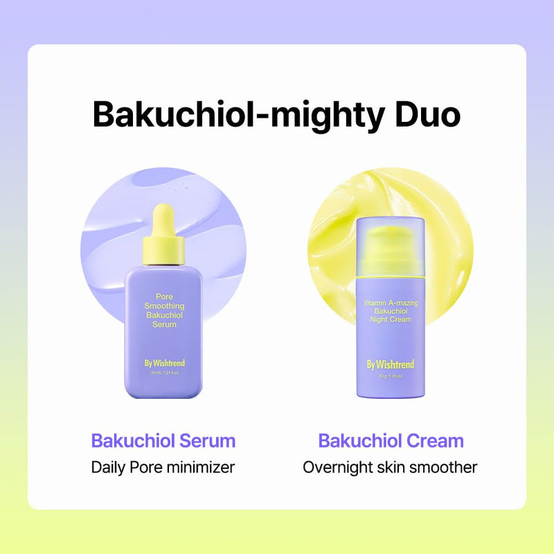 By Wishtrend Vitamin A-mazing Bakuchiol Serum Korean Pore Care, 1.01 Fl Oz