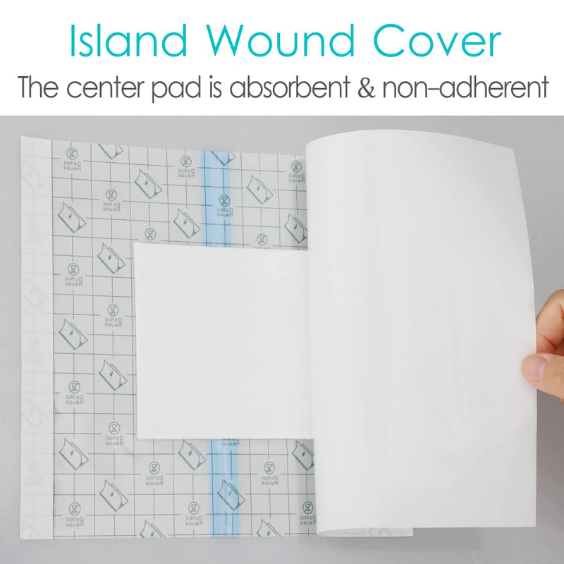[Australia] - Waterproof Shower Cover Adhesive Bandage Ostomy Stoma Bag Protector Shield Film with Non-Stick Pad for Colostomy Ileostomy Urostomy Water Bath Barrier Men and Women 10"x12" 14Pcs 10x12 Inch (Pack of 14) 