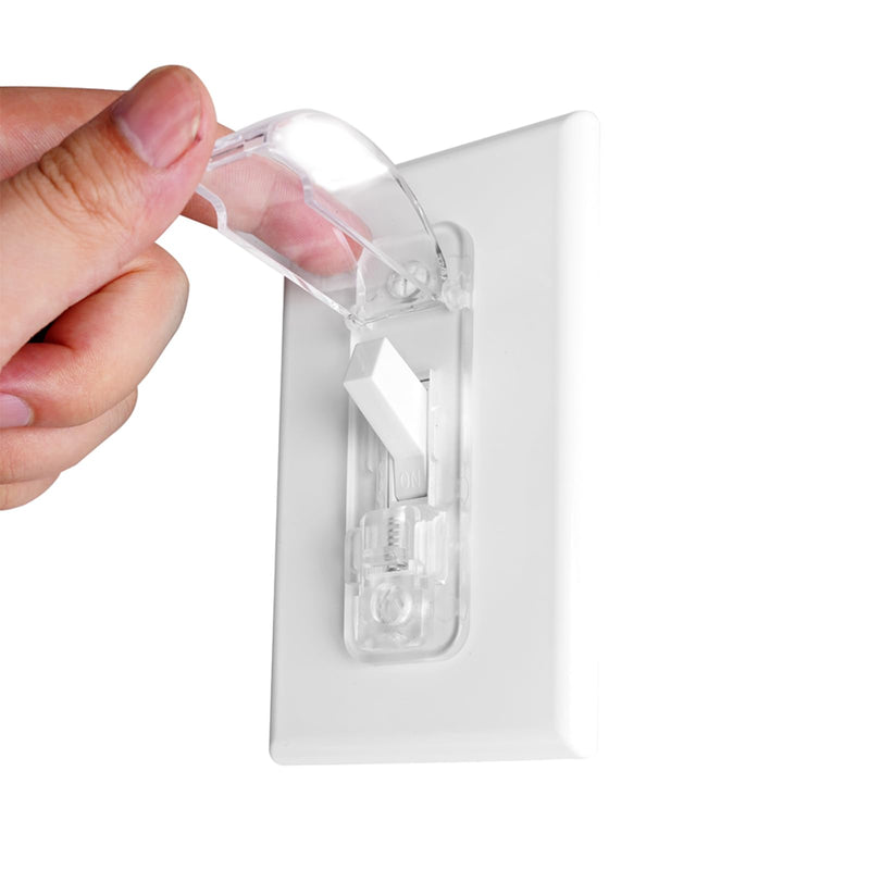 [Australia] - (Clear, 4 Pack) Wall Switch Guard, Child Proof Light Switch Plate Covers Protects Your Lights from being Accidentally Turned On or Off by Children and Adults 4 Packs 