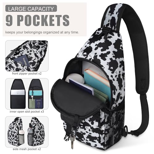 Pritent Crossbody Bags for Women & Travel Duffle Bag for Women(Cow Print)