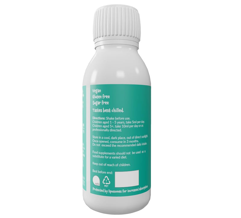 Kids Magnesium Candy Floss Liquid 150ml – Liposomal Supplement for Kids, Toddlers 1yr+, Magnesium for Sleep & Relaxation Support, 30 Servings, Vegan Gluten Free | Happy Little Owls