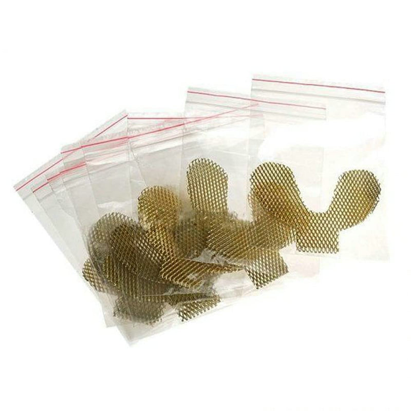 [Australia] - 20pcs Lower Golden Metal Palatal Reinforcement Mesh For Acrylic Partial Denture Dental Materials 