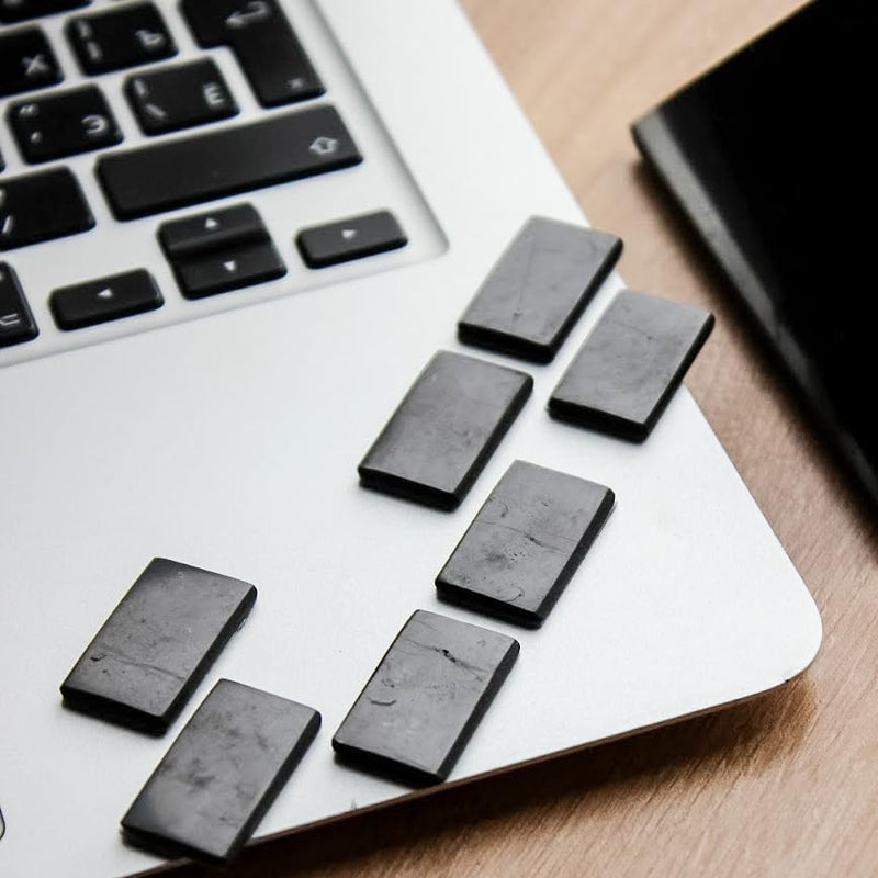 [Australia] - Shungite Stone Stickers Set for Phone – Protection Plates, Natural Crystal Adhesive Shield (Set of 10 Plates) Set of 10 Plates 