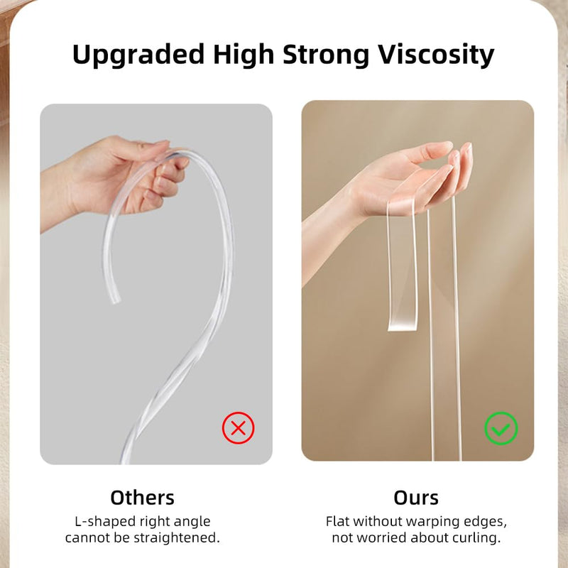 [Australia] - Baby Proofing Edge Protector for Kid Clear Edge Protector Strip Safety Corner Guards Child Proof Corner Bumper for Furniture 1.2in x 9.84ft 1.2" x 9.84'(thk: 1mm) 
