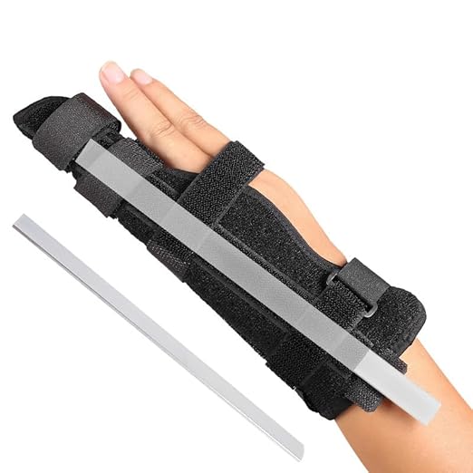 [Australia] - Metacarpal Finger Splint Hand Brace - Pinky Ring Finger Immobilizer For Boxer Fractures -Fit for Both Left or Right Hand (Medium) Medium 