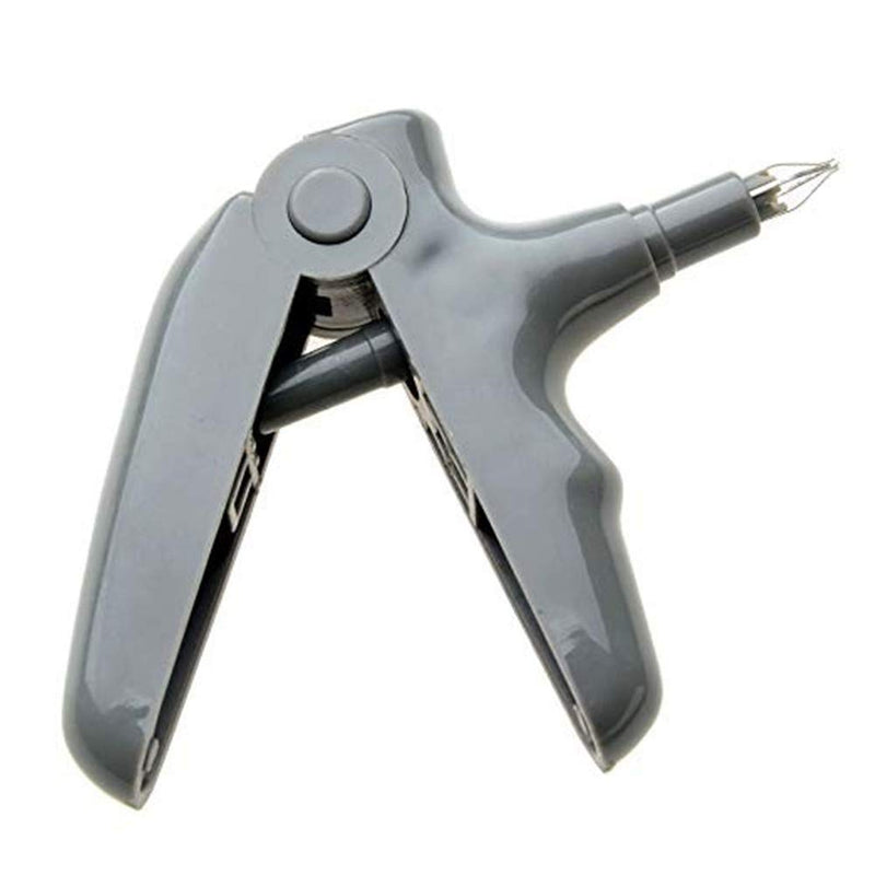 [Australia] - Orthodontic Ligature Ties and Gun Tool Kit - 1040 Pcs Multi-Color Rubber Bands for Braces Gray 