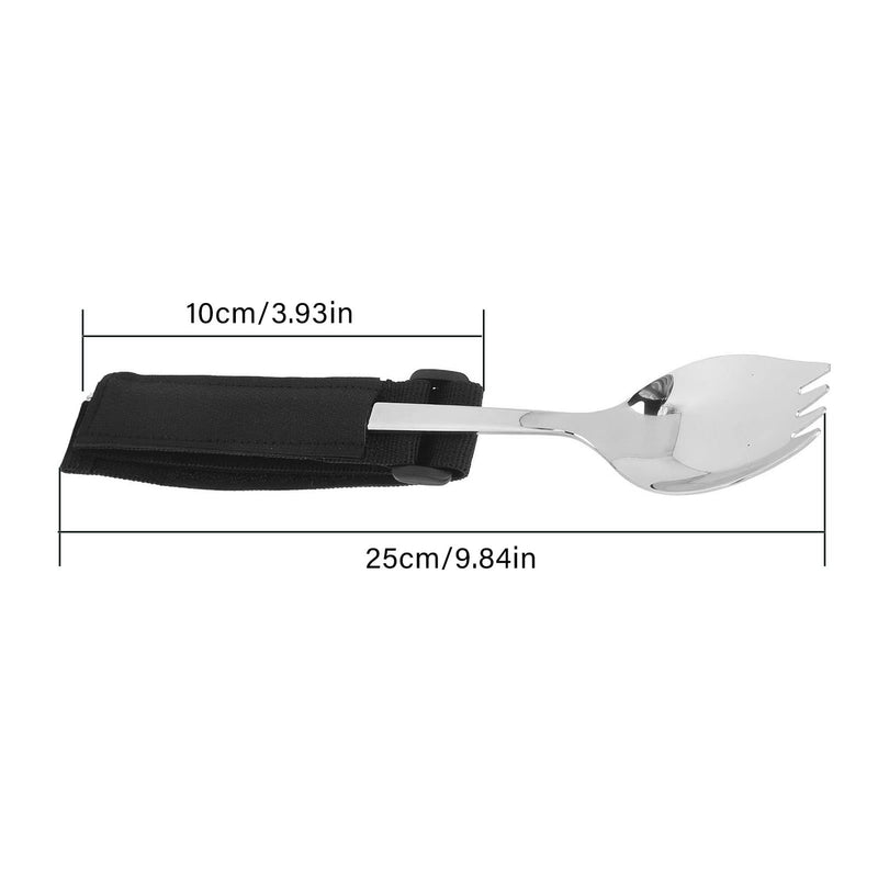Eating Aids Cutlery, Weighted Handle Easy Grip Adaptive Fork Spoon Drop Resistant for Hand Tremors