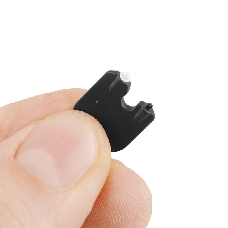 JB White 18 Pieces ProWax MiniFit Wax Guards for Hearing aids Compatible with Oticon, Bernafon, and Auditio Hearing aids, 3X disks with 6 Tools and 6 Filters, Black