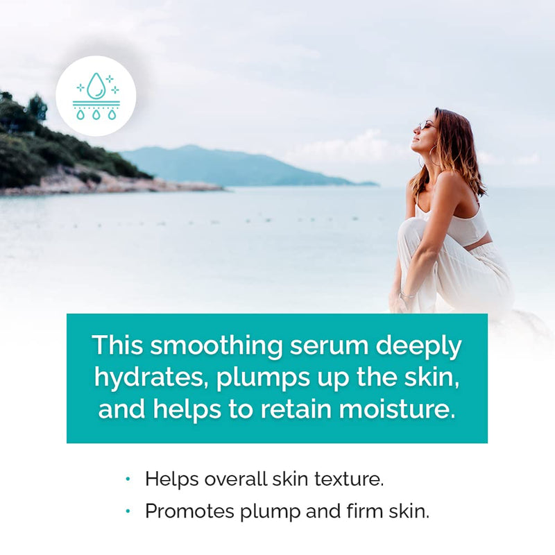 VITAMINS AND SEA BEAUTY Plumping Facial Elixir with Hydrolyzed Marine Collagen + Peptides, 4 fl oz