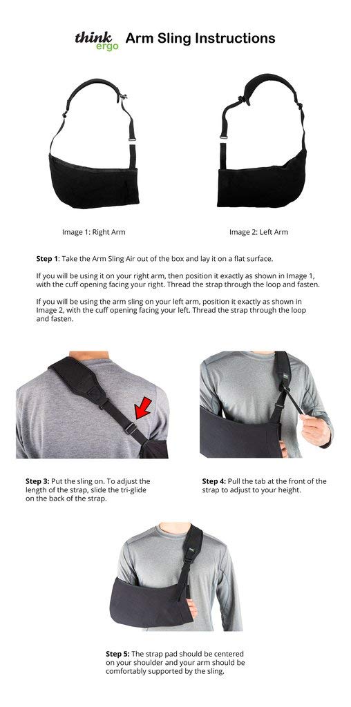 [Australia] - Arm Sling Air: Breathable Medical Sling with Padding on Strap. For Broken & Fractured Bones, Shoulder & Rotator Cuff Support 