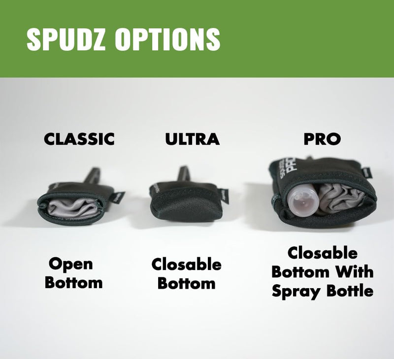 [Australia] - SPUDZ Classic | Microfiber Cloth Screen Cleaner and Lens Cleaner | Open Bottom | Black | 6 x 6 Inches 6 x 6 Inch 