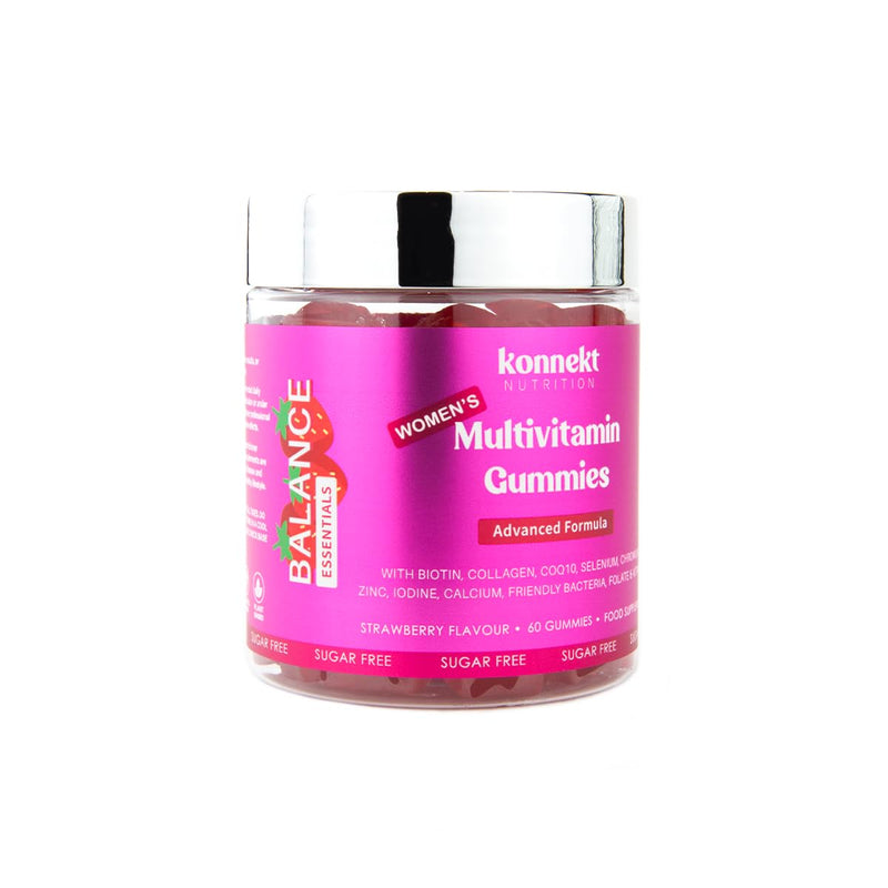 Multivitamin Gummies for Women - Collagen, COQ10, Selenium - 16 Vitamins, Nutrients & Probiotics - Sugar Free - Vitamin C, A, D, B12, E, Folic Acid, Zinc & Biotin - 60 Gummies