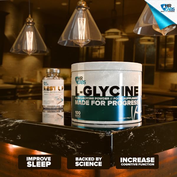 Pure L-Glycine Powder, Amino Acid, Easy Mix 100 Servings 300g Unflavoured (Pack of 2) 300g (Pack of 2)