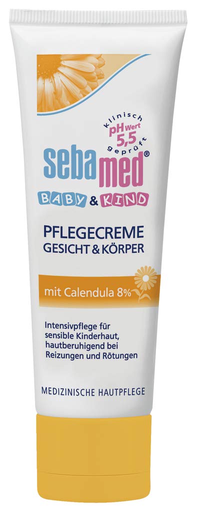 [Australia] - Baby & Child Care Cream Face & Body with Calendula 75 ml, Intensive Care for Sensitive Children's Skin, Soothes the Skin for Irritations and Redness 75 ml (Pack of 1) 