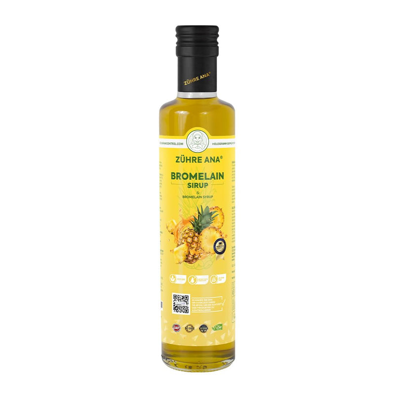 [Australia] - Add Ana Bromelain syrup - Coenzyme Q10 - Natural pineapple extract - Immune system* Support, accelerate metabolism, lose weight - for drainage in case of edema - Vegan Yellow 