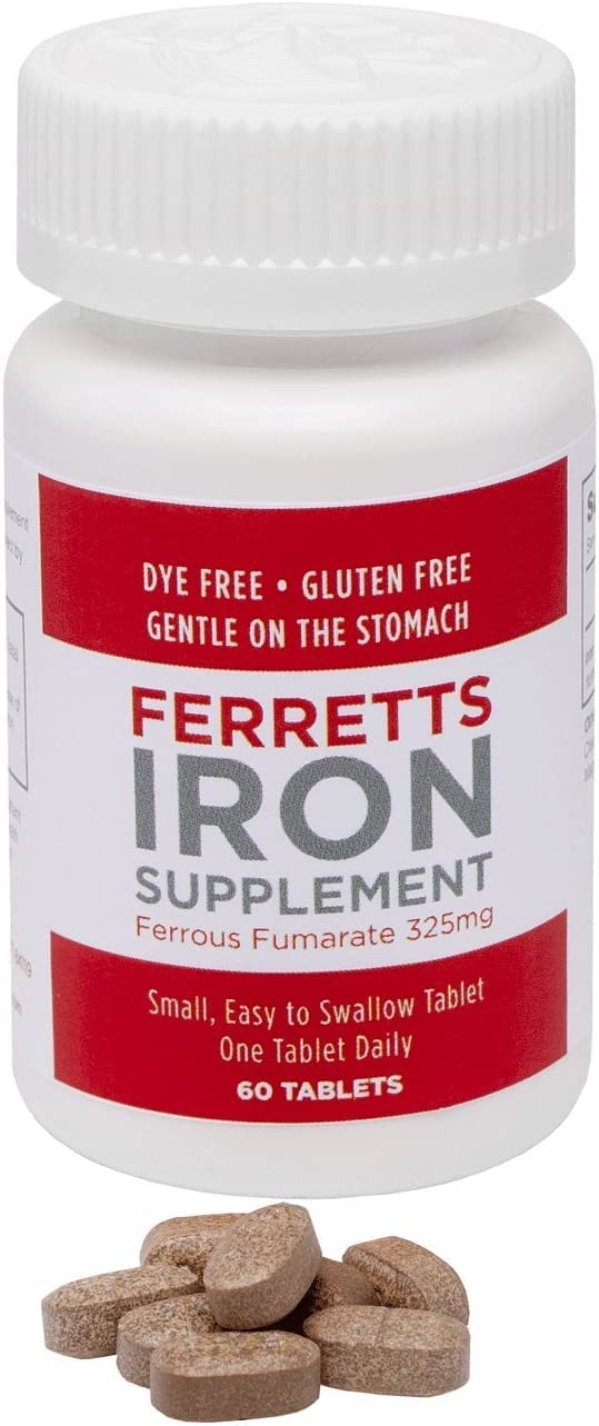 Iron Tablets 325mg Ferrous Fumarate 4 Pack (240 Total)