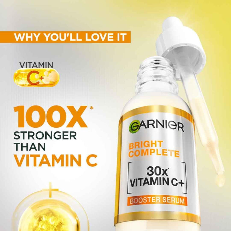 Garnier Skin Naturals Glow Serum with Vitamin C+ | Lightweight Formula for Fresh | 30 ml / 1.01 fl oz