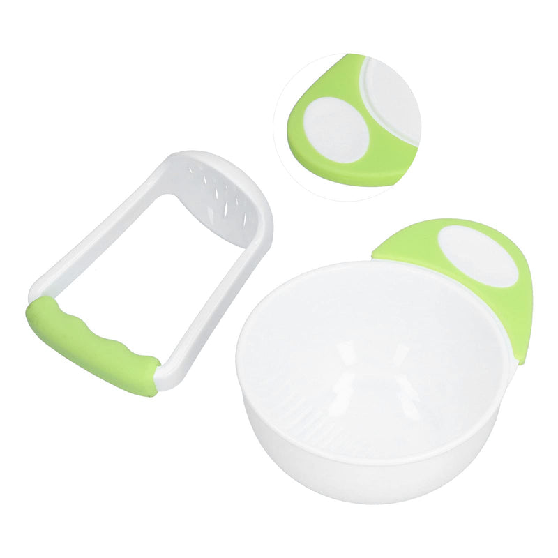 [Australia] - Baby Food Mash Bowl, Convenient Professional Easy Use Anti Scalding Baby Food Masher Bowl Set for Baby Food Mash Bowl for Make Vegetable Puree Fruit Puree 