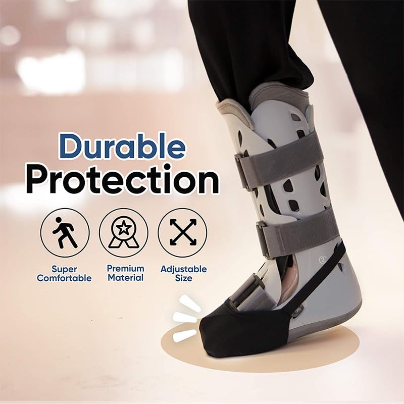 [Australia] - POFET Plaster Socks Toe Protector Soft Elastic Non-Slip Plaster Toe Protector Fits Plaster Socks Toe Protector for Most Cast Feet (Black) 